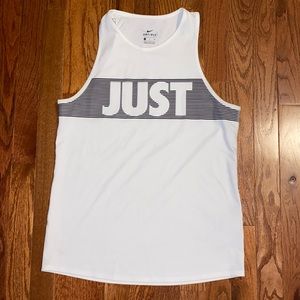 “Just Do It” Tank Top: “Just”: Front “Do It”: Back
